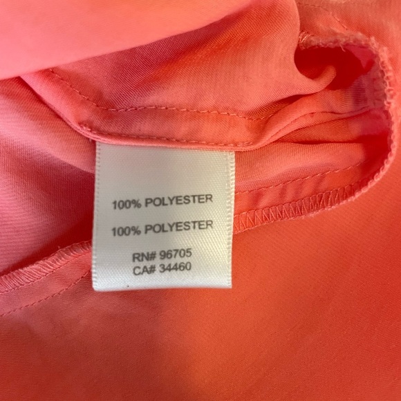 Rebecca Taylor SWIFTIE Cha Cha Ruffle Dress Tiered Strapless Sash Tie Coral Sz 8 - Picture 10 of 16